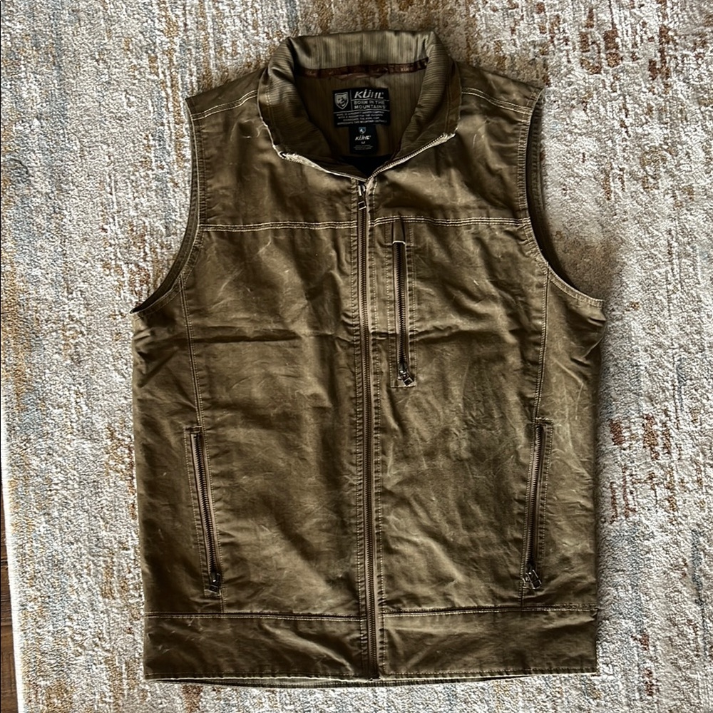 Kuhl Green Utility Vest Durable Outdoor Wear